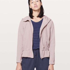 Lululemon Pack It Up Jacket Size 4 Smoky Blush Pink Lightweight Hood